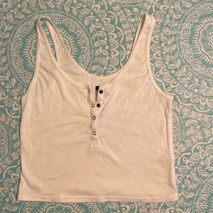 White cropped tank top from Target